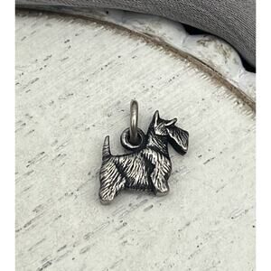 Retired James Avery 925 Scottish Terrier Scottie Dog Charm 1.76G/0.5in